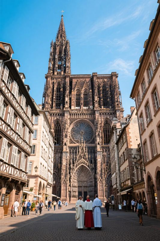 斯特拉斯堡大教堂古街