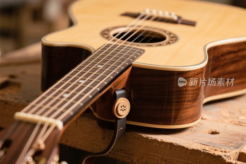 吉他复古特写