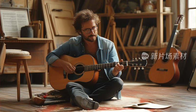吉他手弹奏
