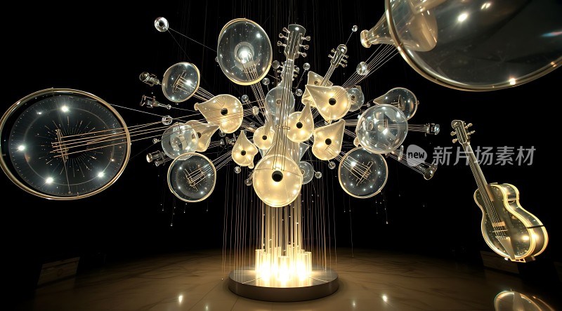 透明乐器艺术装置