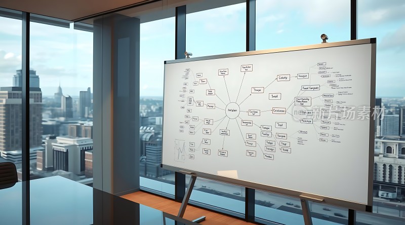 思维导图展示未来城市规划蓝图
