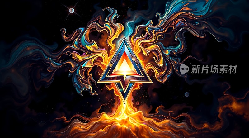 新片场素材火凤凰涅槃重生