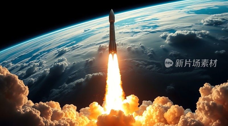 火箭升空探索宇宙奥秘