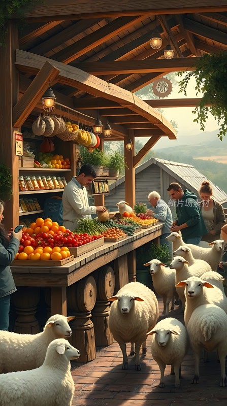 羊群市场购物