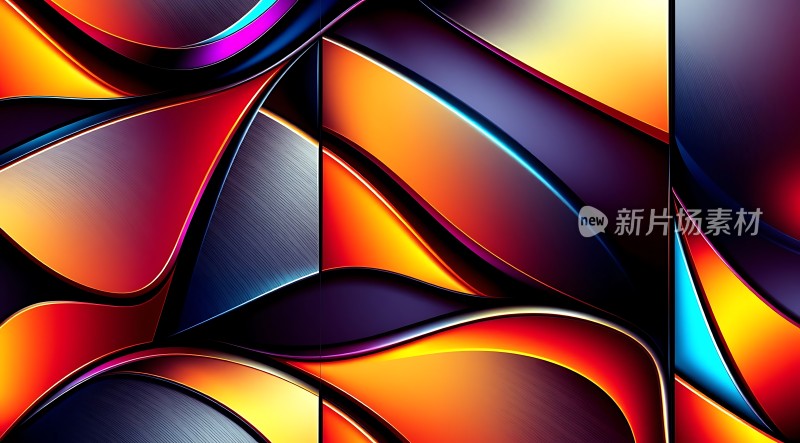 色彩交织的艺术世界