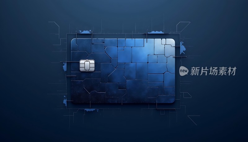 新片场素材  破碎信用卡