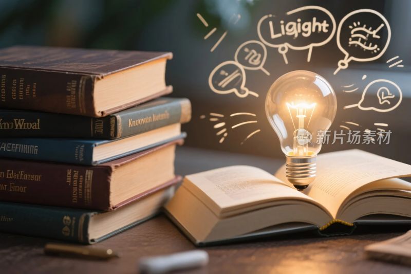 书籍创意灵感插画