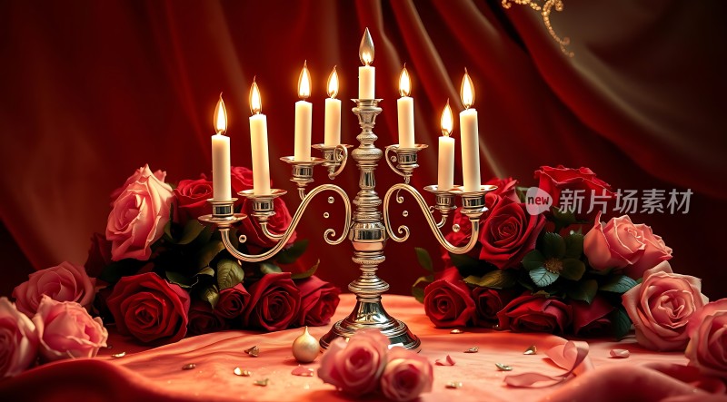 烛光玫瑰浪漫夜