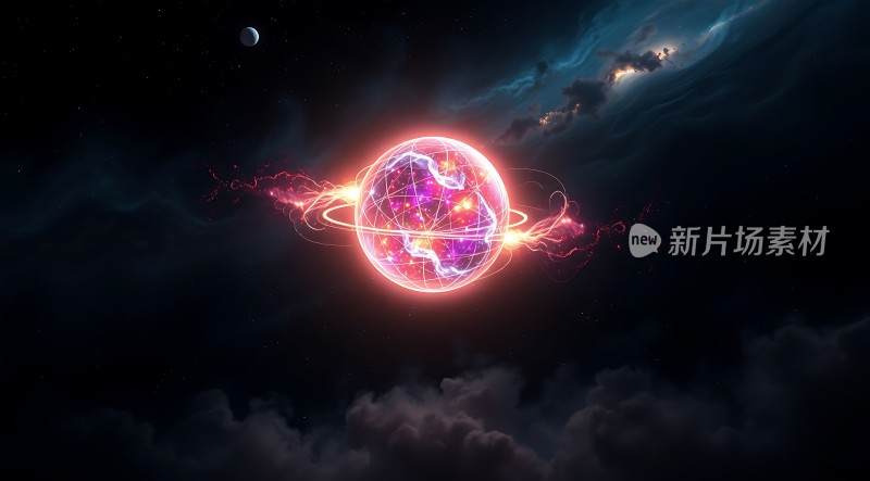 新片场素材宇宙能量球