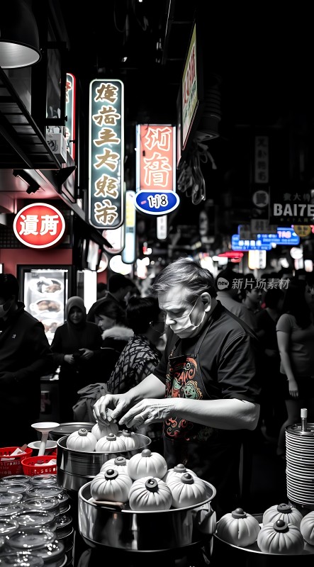 夜市美食家街头小吃诱惑