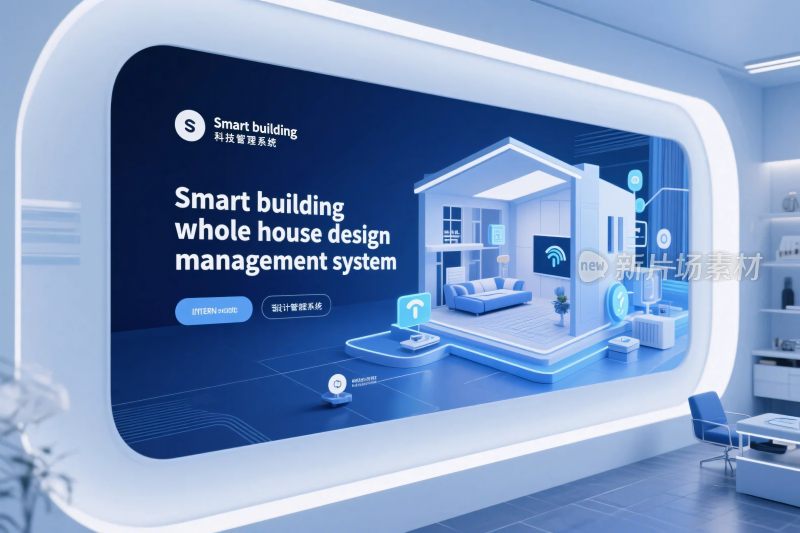 智能建筑管理系统宣传图