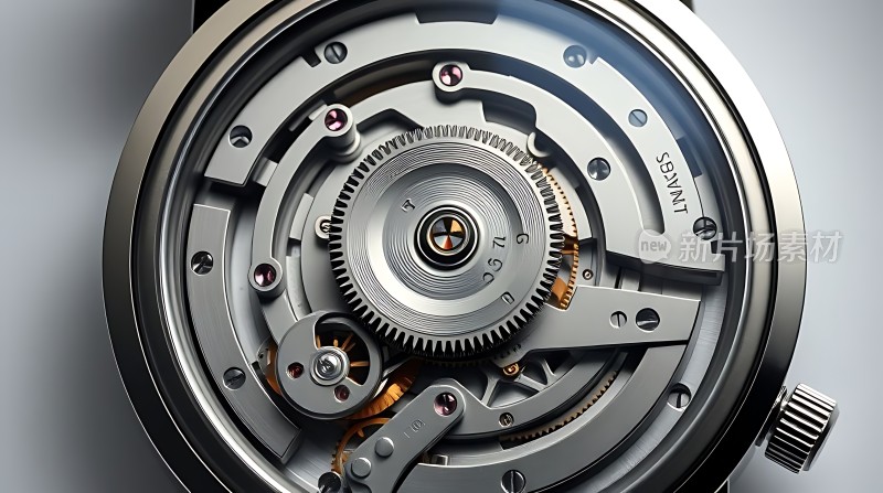 精密机械之美手表内部齿轮结构展示
