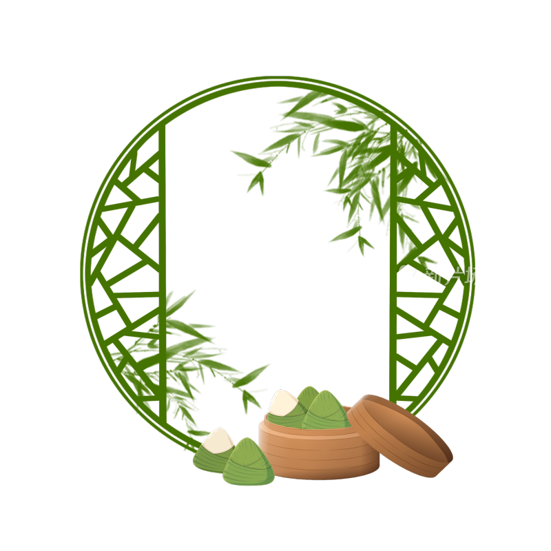 中国传统节日食品端午节粽子可爱插画元素