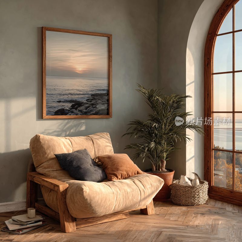 温馨舒适的室内休闲角落