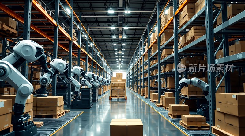 智能仓储机器人高效作业