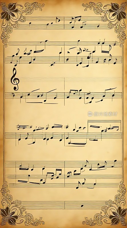 古典乐谱优雅展示