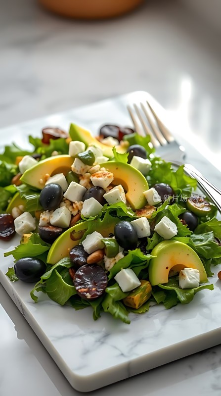 新鲜蔬菜水果沙拉