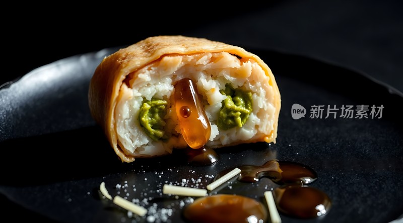 新片场素材 美味寿司卷