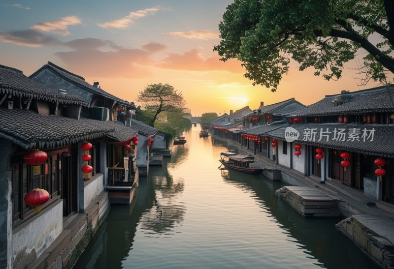 西塘古镇烟雨景