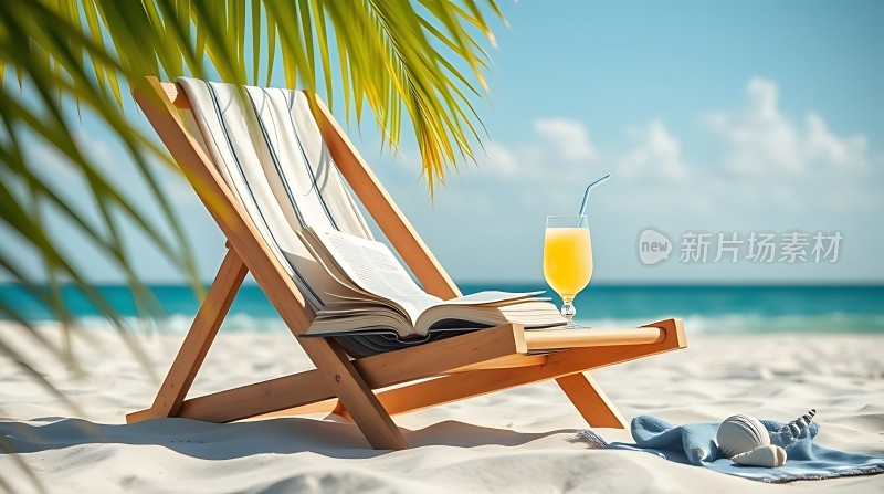 沙滩椅上的夏日时光