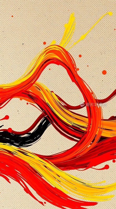 色彩交织的艺术画卷