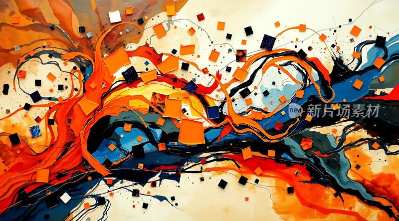 抽象艺术之色彩交响曲