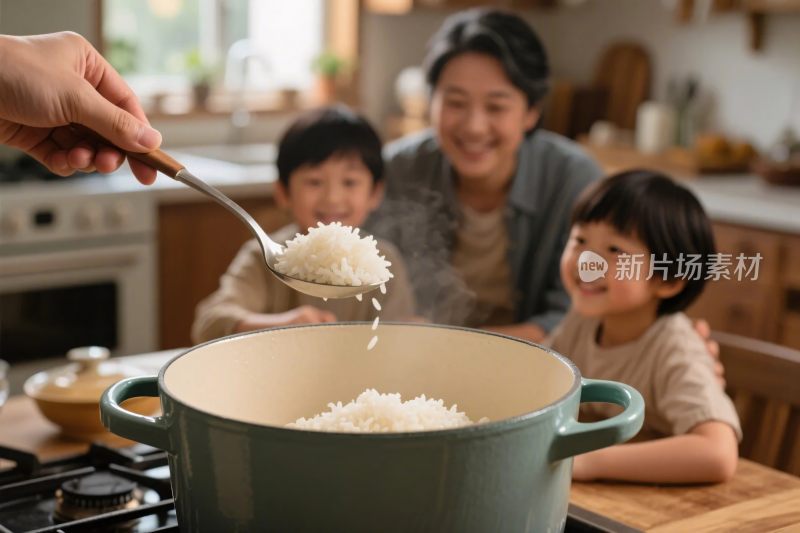 家庭厨房共煮场景