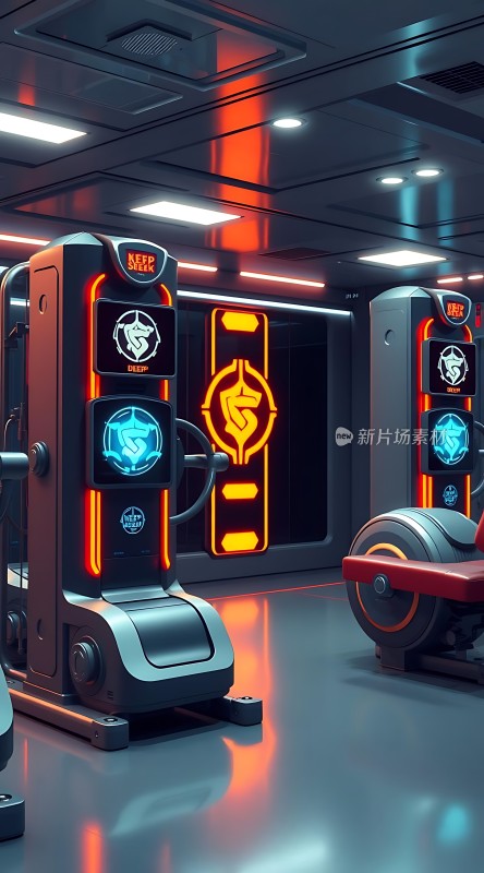 未来健身房科技感健身器材