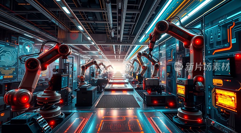 未来工厂智能机器人生产线