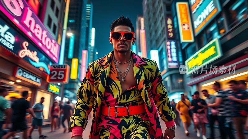 霓虹灯下的时尚之旅