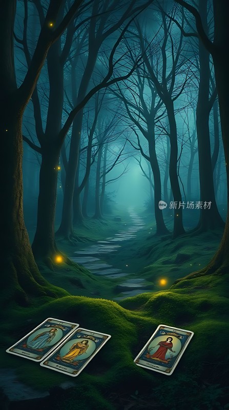 迷雾森林中的神秘塔罗牌