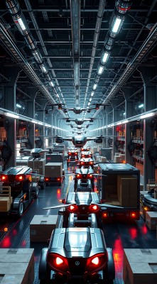 未来物流中心智能运输系统