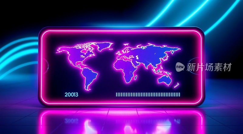 未来世界地图科技感十足