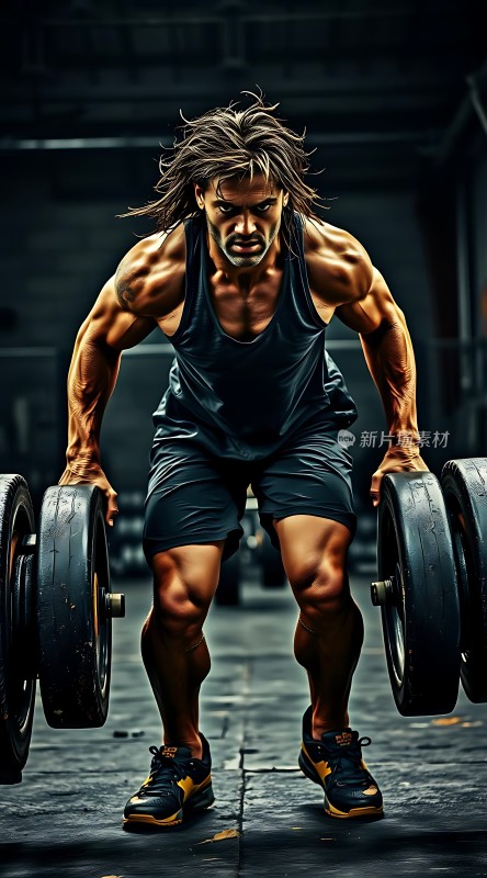 健身达人展示力量与耐力