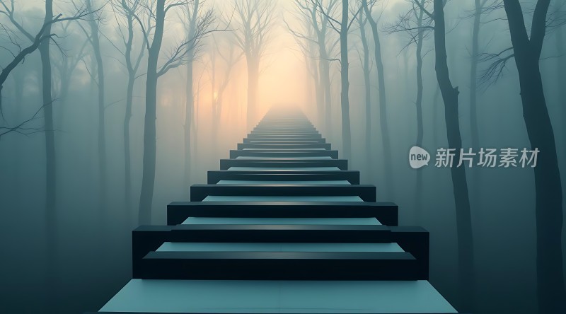 雾中阶梯
