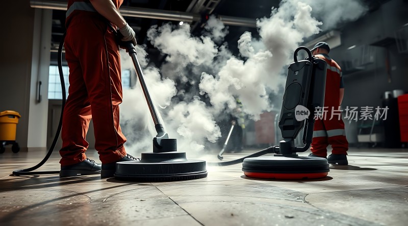 蒸汽清洁地面焕然一新！