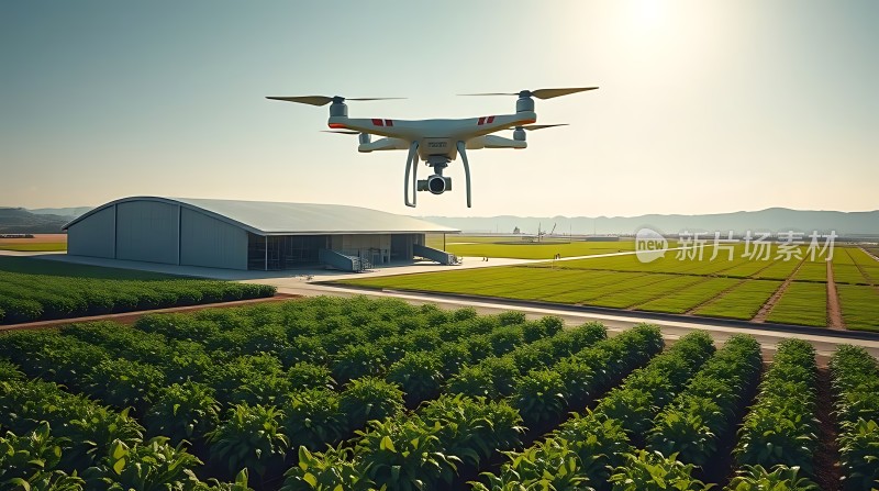 科技助力农业发展无人机监测农田作物生长情况