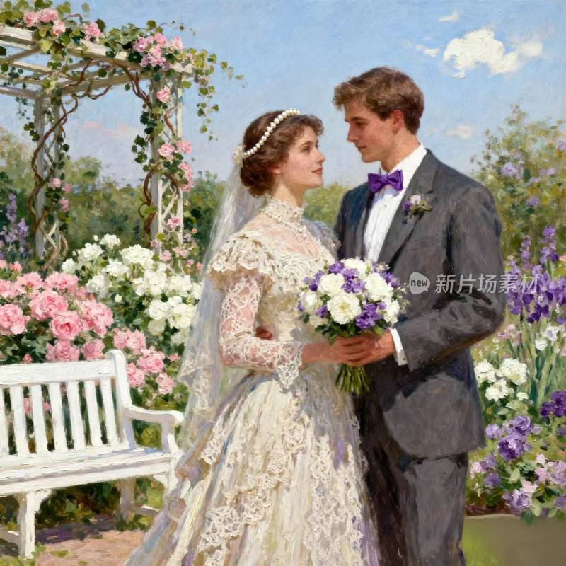 婚礼 爱情  在一起 心心相印 甜蜜