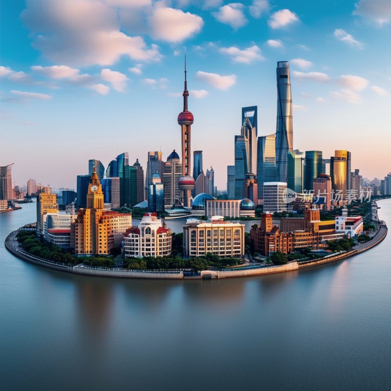 上海外滩建筑全景