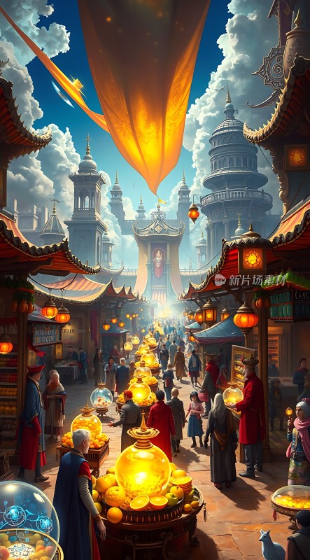 东方集市繁华夜市