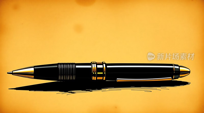 黑色金笔书写未来