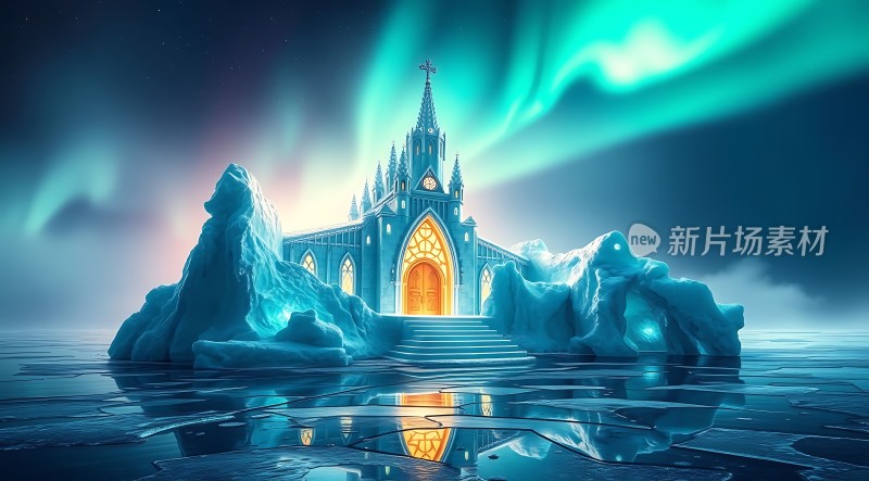 冰原上的神秘教堂