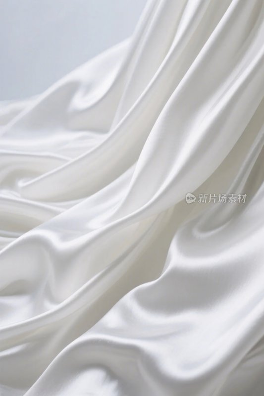 白色丝绸布料质感