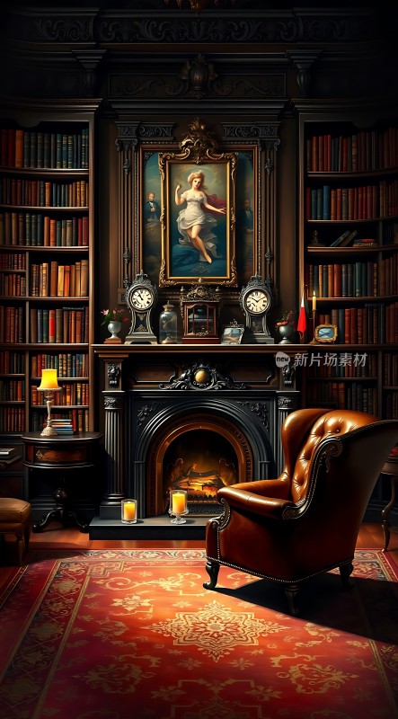 古董书房里的温暖时光