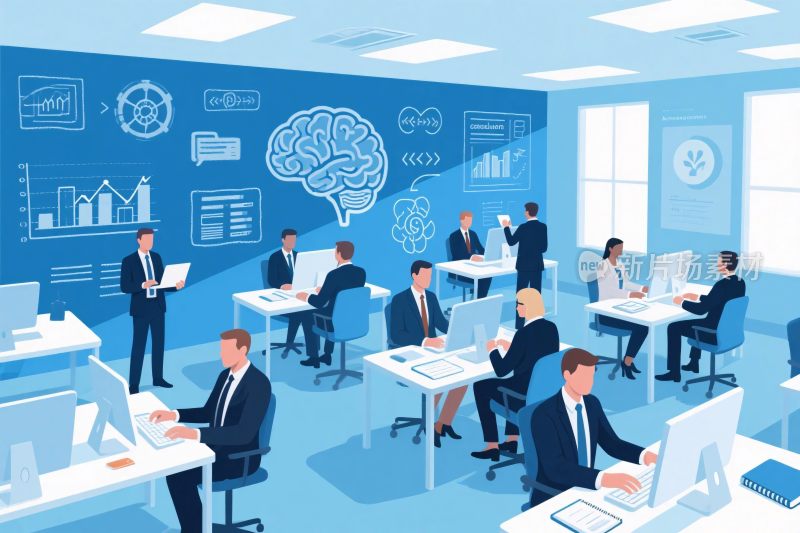 办公室商务插画