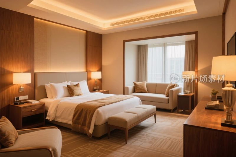 高档酒店客房室内图