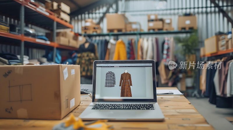 新片场素材 时尚电商仓库