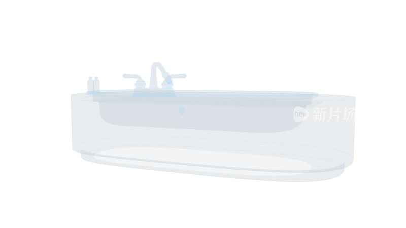 浴缸洗浴 浴室陶瓷泡澡香薰享受放松白色2