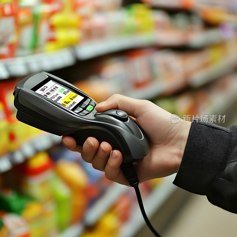 超市扫描商品条形码