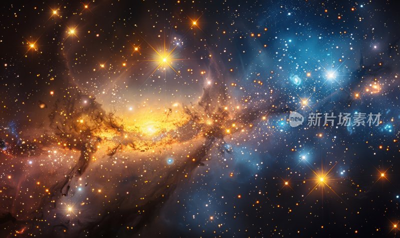 宇宙星云绚丽色彩梦幻星点背景壁纸